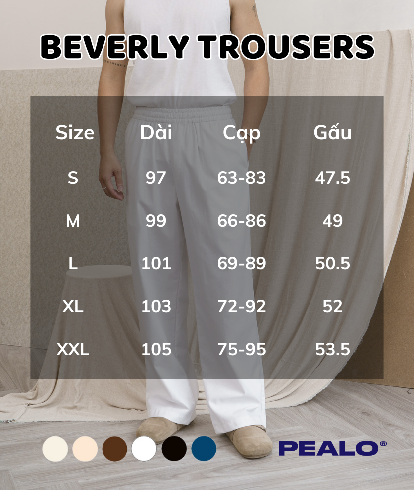 Mô tả Quần Linen PEALO ống suông ver2 thời trang cao cấp - 2