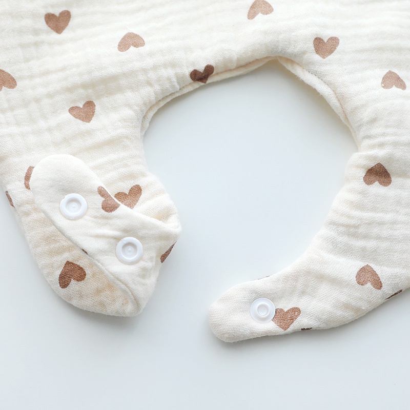 Mô tả Yếm Tròn Hình Hoa Xô Muslin Siêu Mềm, Mịn Cho Bé Từ Sơ Sinh Đến Khi Ăn Dặm - 10