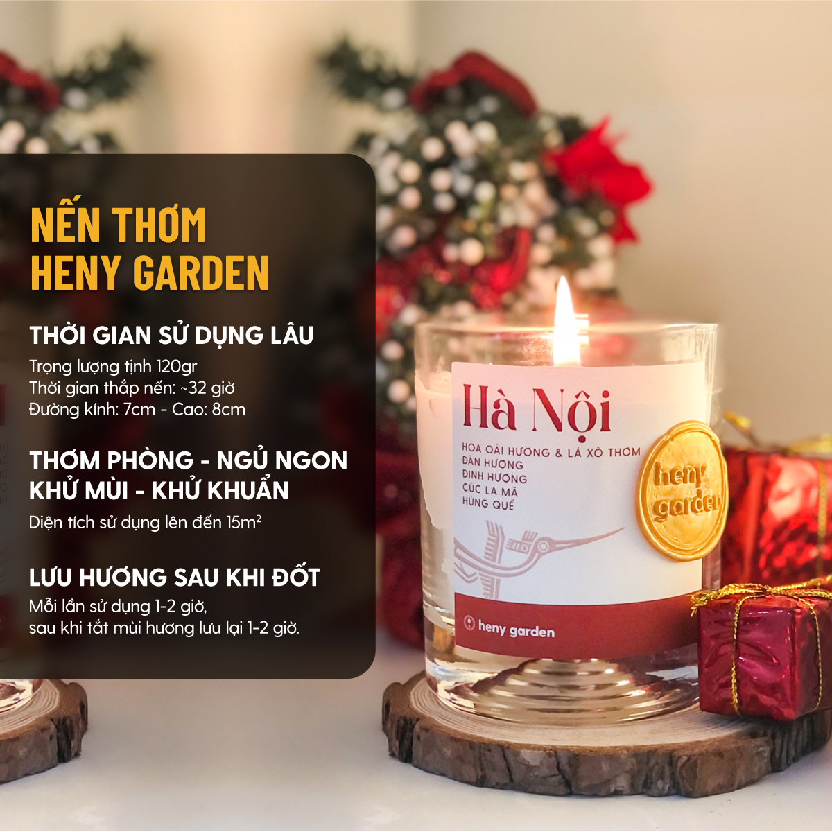 Nến Thơm Đất Việt cho không gian thư giãn