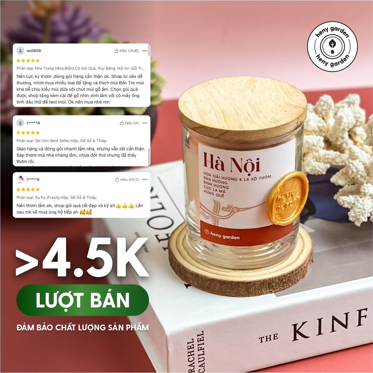 Nến Thơm Đất Việt từ Heny Garden