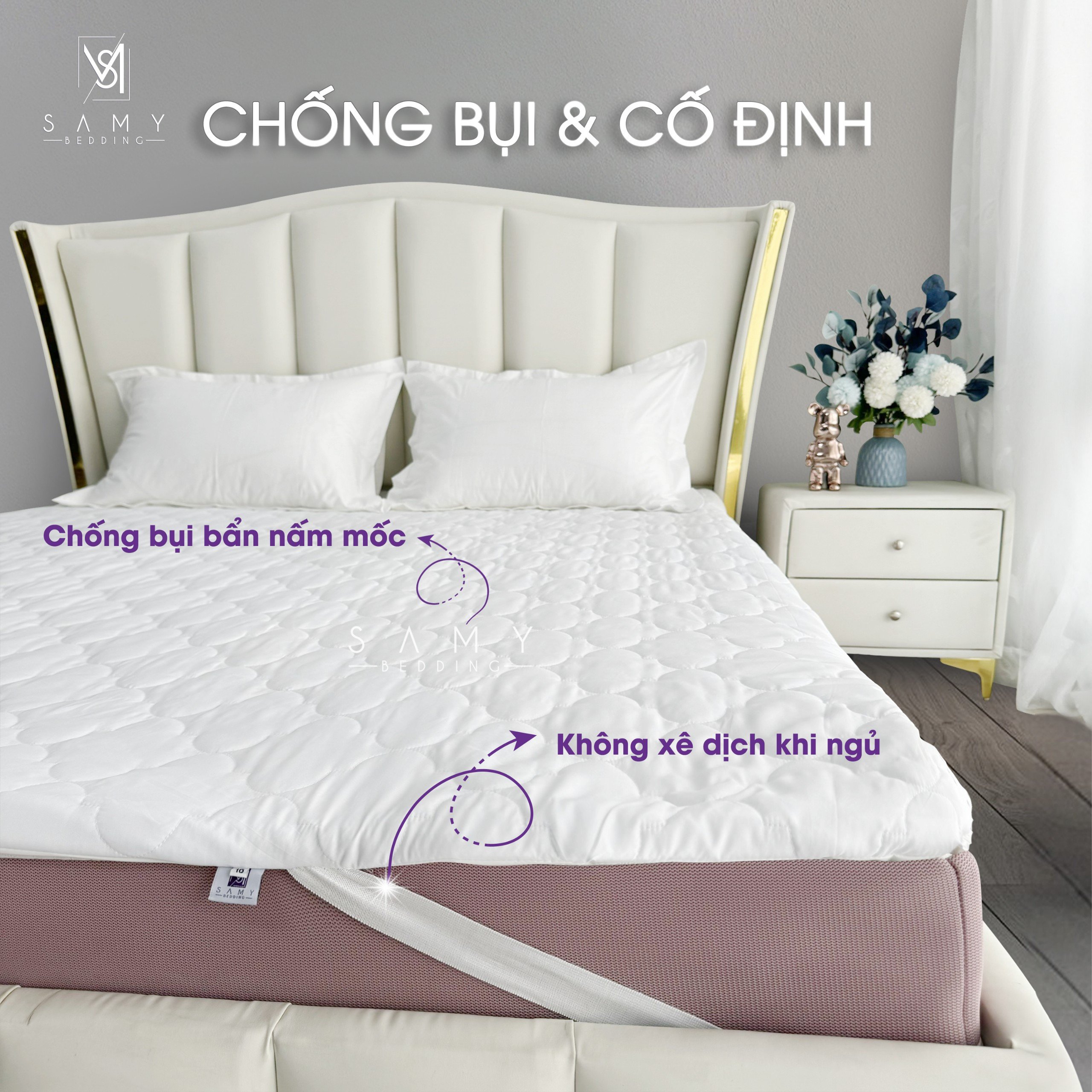 Mô tả Tấm Bảo Vệ Nệm Prime SAMY BEDDING Cao Cấp Chống Thấm Tuyệt Đối - 3
