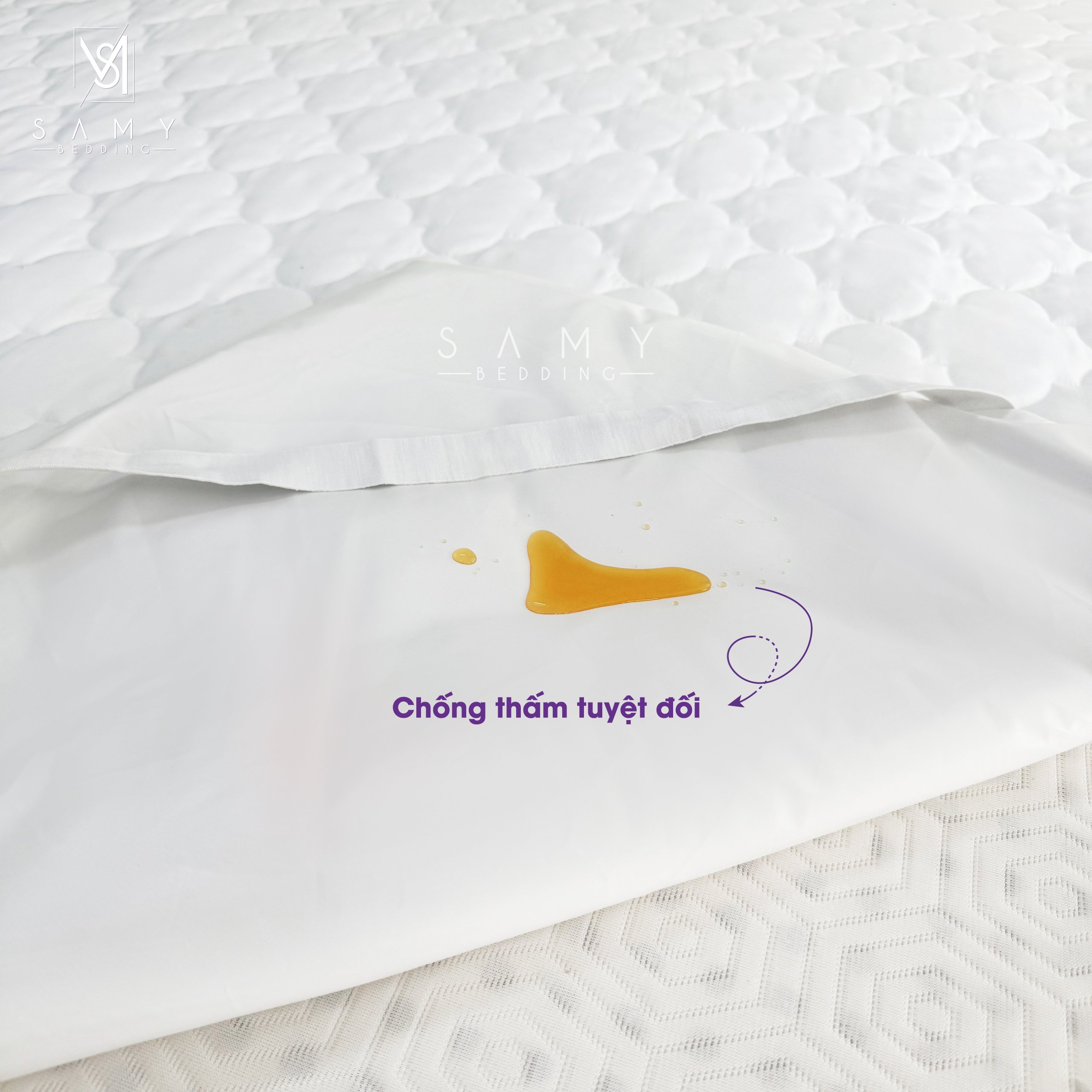 Mô tả Tấm Bảo Vệ Nệm Prime SAMY BEDDING Cao Cấp Chống Thấm Tuyệt Đối - 4