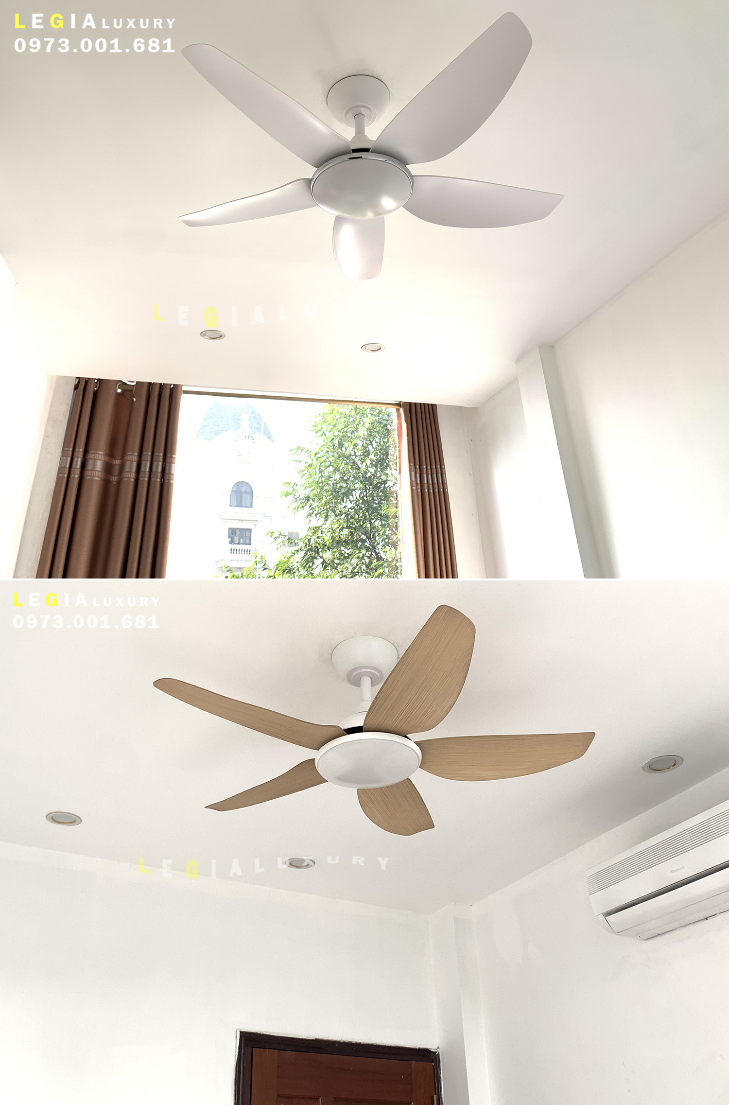 Mô tả Quạt Trần Chung Cư Cổ Ngắn Gió Mạnh | Quạt trần Lê Gia Bảo Hành 5 Năm - 9