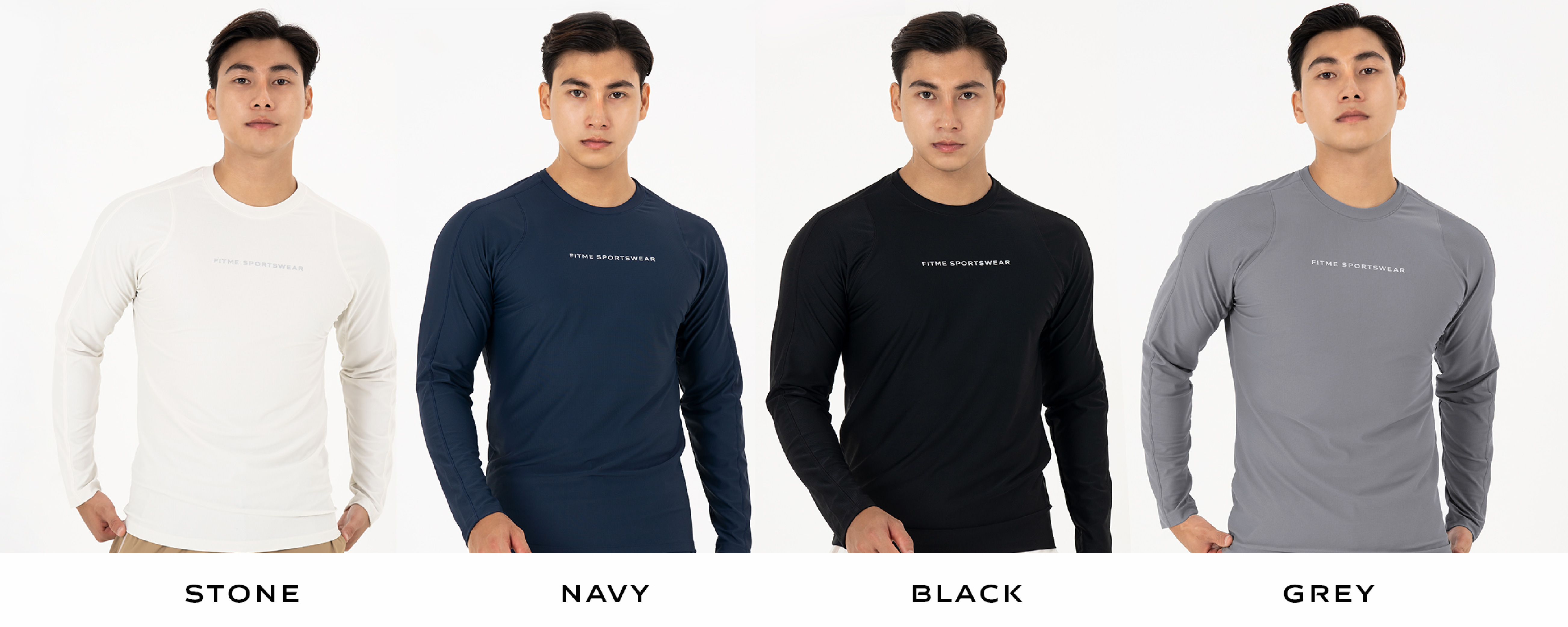 Mô tả Áo tập gym nam tay dài Fitme Performance 2.0 form slim body cổ ôm co giãn 4 chiều cao cấp, hỗ trợ boxing chạy bộ ABTD02 - 4