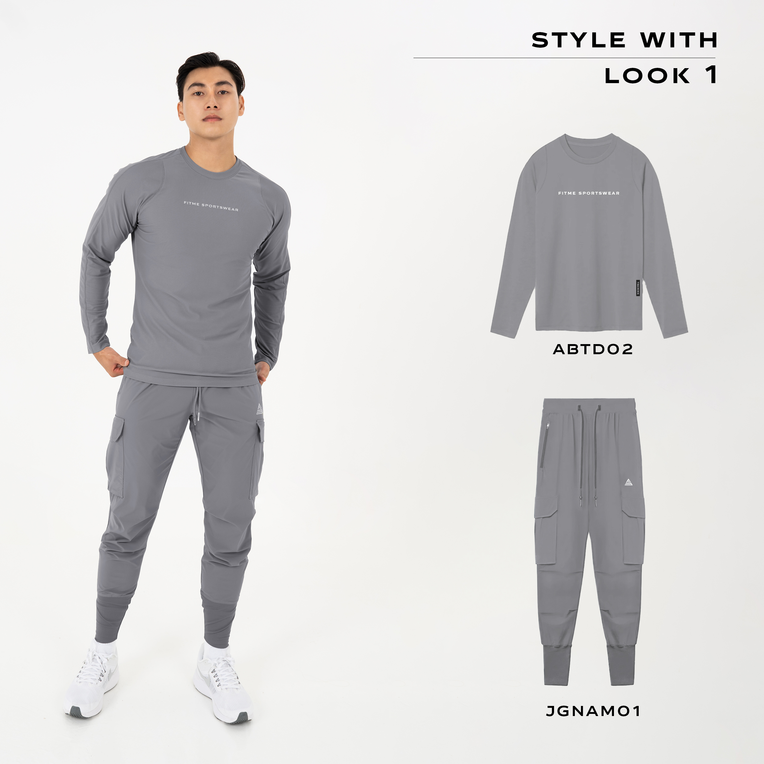 Mô tả Áo tập gym nam tay dài Fitme Performance 2.0 form slim body cổ ôm co giãn 4 chiều cao cấp, hỗ trợ boxing chạy bộ ABTD02 - 9