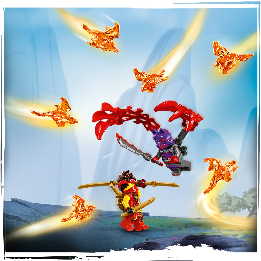 Mô tả LEGO NINJAGO 71822 Đồ Chơi Lắp Ráp Rồng Lửa Bóng Đêm Của Kai (1716 chi tiết) - 3