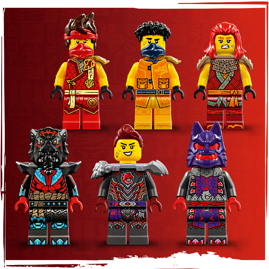 Mô tả LEGO NINJAGO 71822 Đồ Chơi Lắp Ráp Rồng Lửa Bóng Đêm Của Kai (1716 chi tiết) - 4