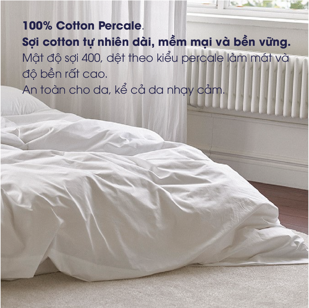 Mô tả Vỏ gối nằm Changmi Bedding 100% Cotton Percale bền, thoáng mát và mềm mại. Chuẩn khách sạn 5 sao - 3