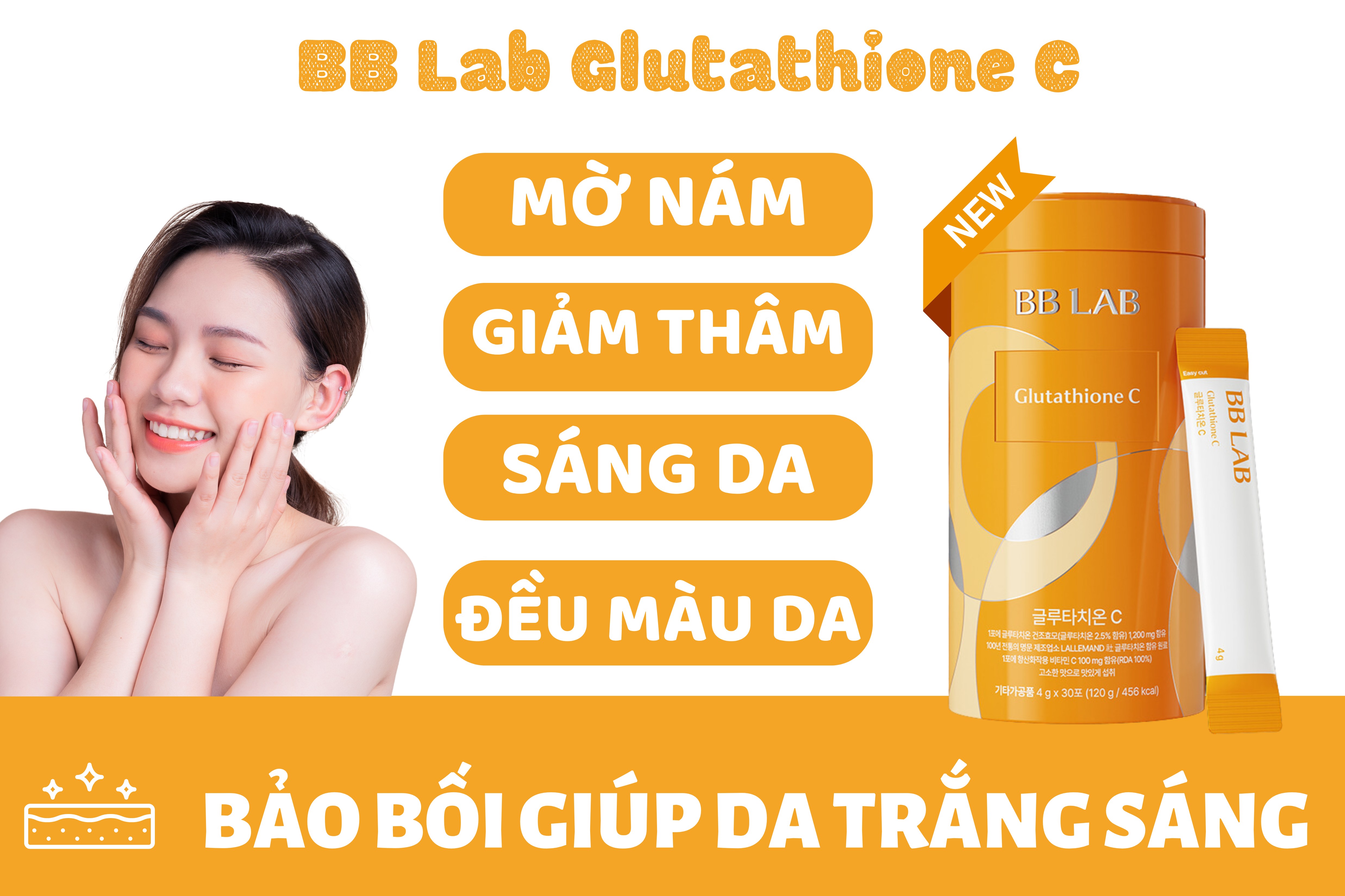 Bột uống BB LAB Glutathione Vitamin C - Công dụng