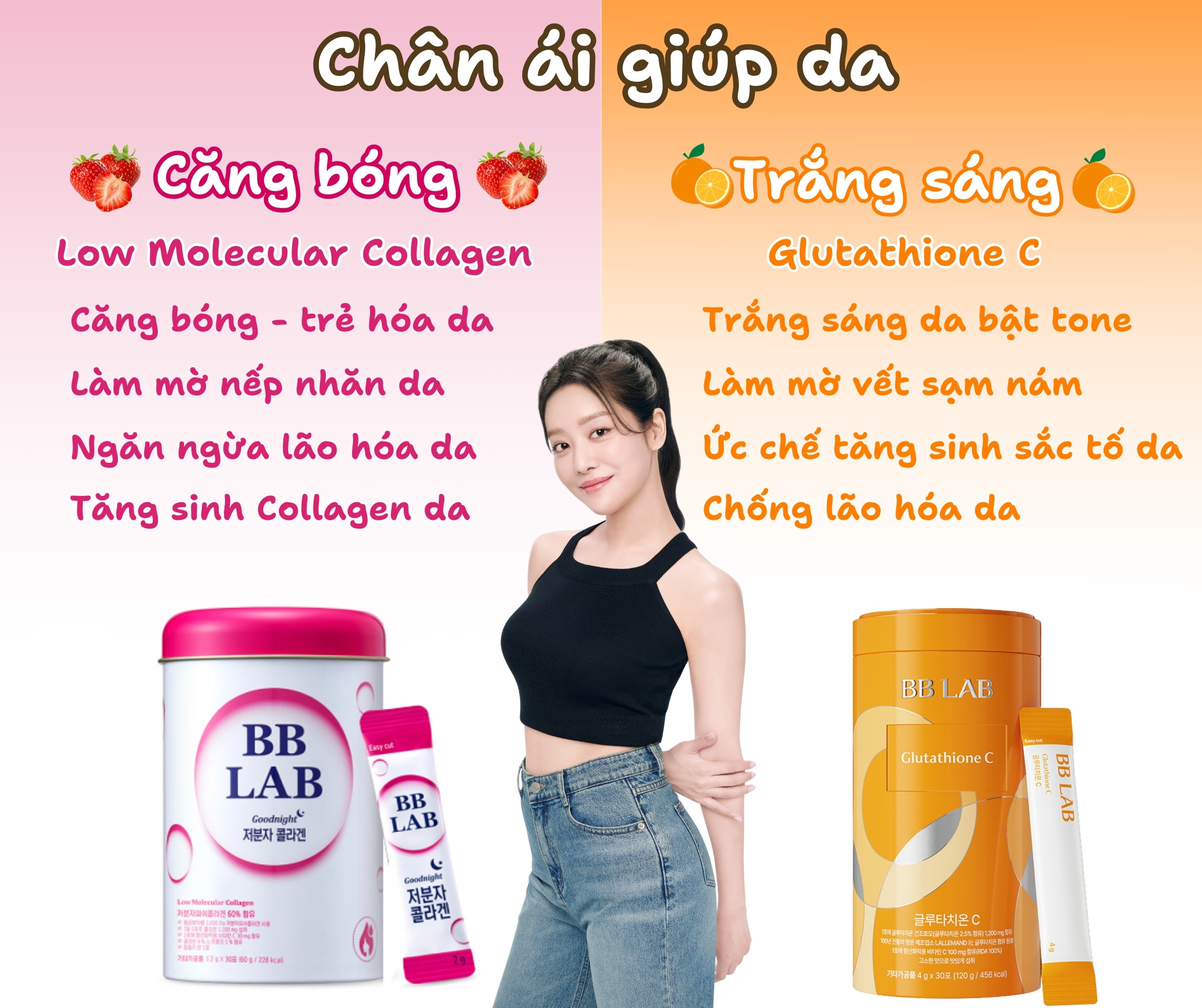 Bột uống BB LAB Glutathione Vitamin C - Nutrionelife