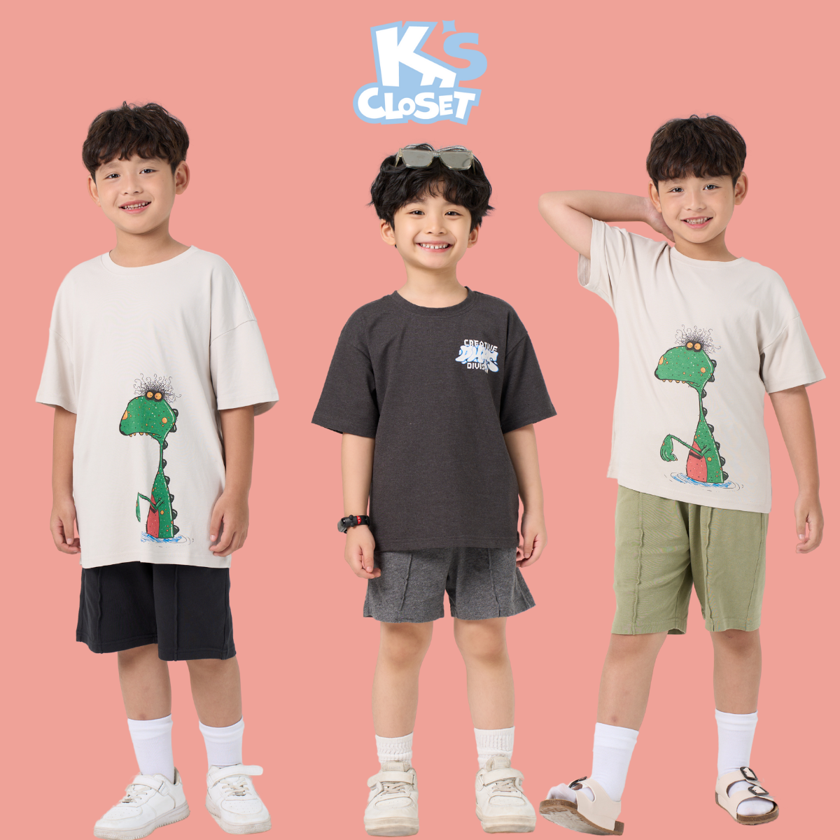 Mô tả Quần đùi bé trai  K'S CLOSET chất liệu thoáng mát, kiểu dáng năng động KT111THS /KT35THS /KT147THS/OL20FOS/KT163FOS - 1