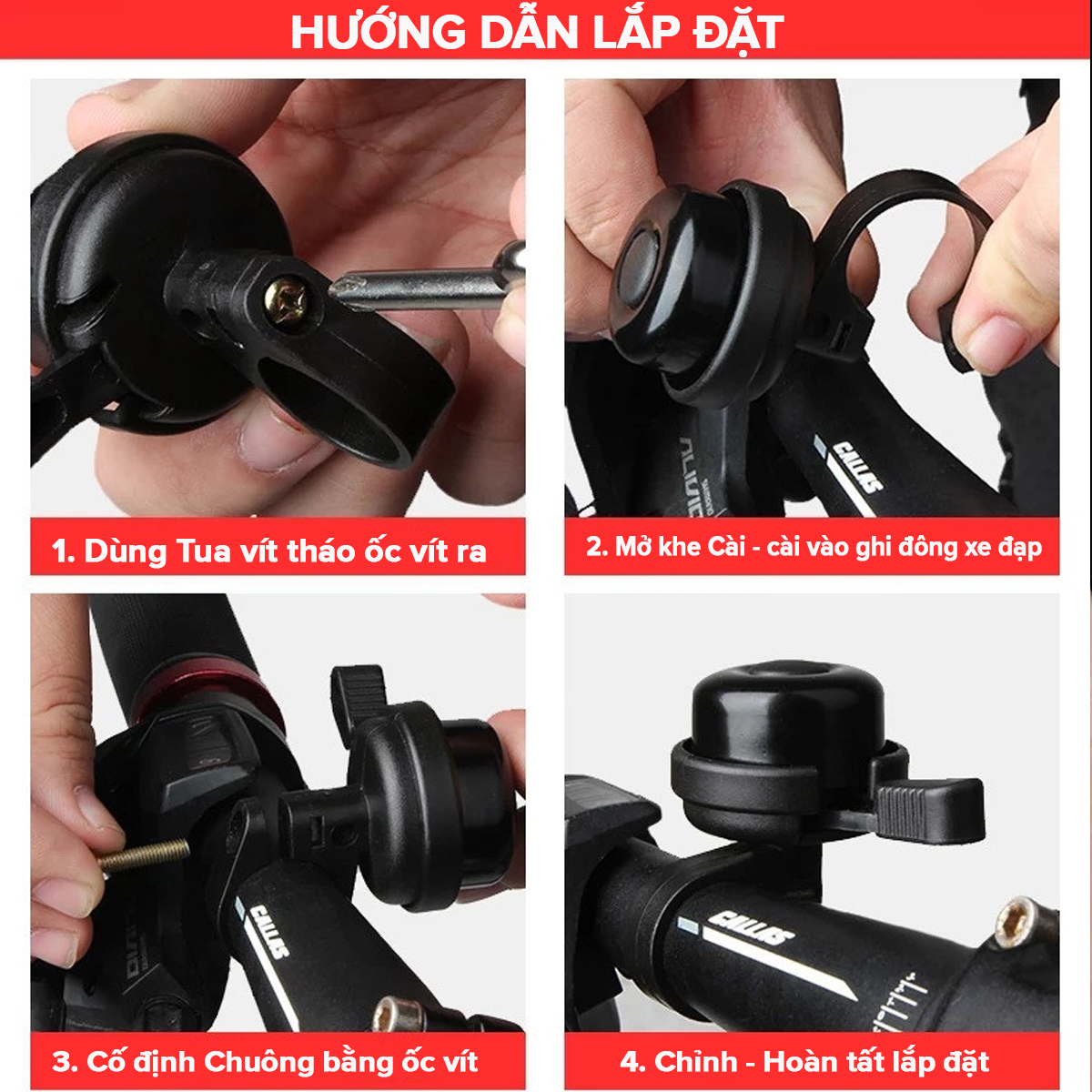 Mô tả Còi Chuông Xe Đạp Thể Thao Âm Thanh Vang Lớn Bằng kim Loại Phù Hợp Mọi Dòng Xe Tiện Dụng Chính Hãng Amalife - 7