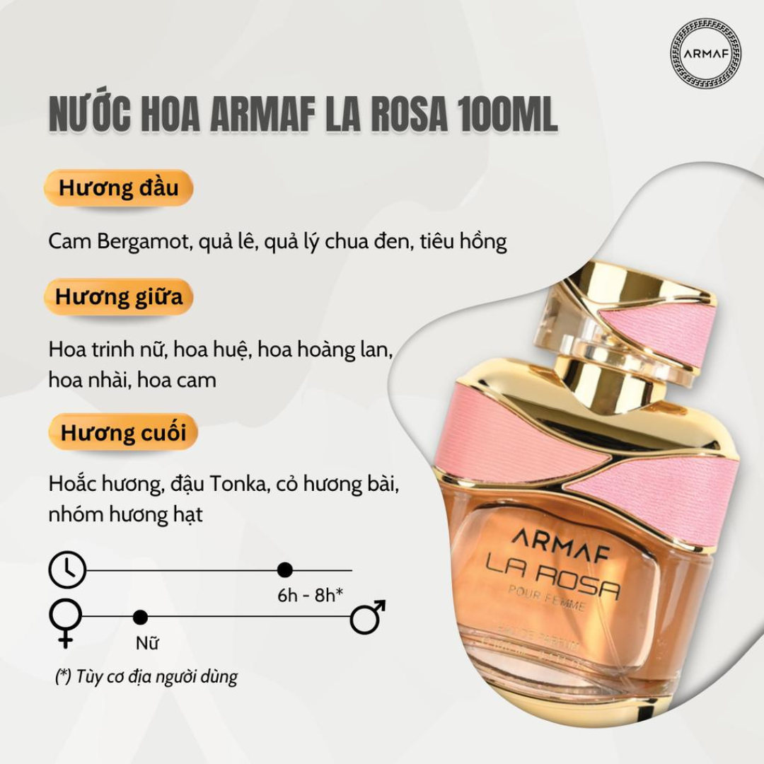 Nước Hoa ARMAF La Rosa 100ml EDP | Shopee Việt Nam