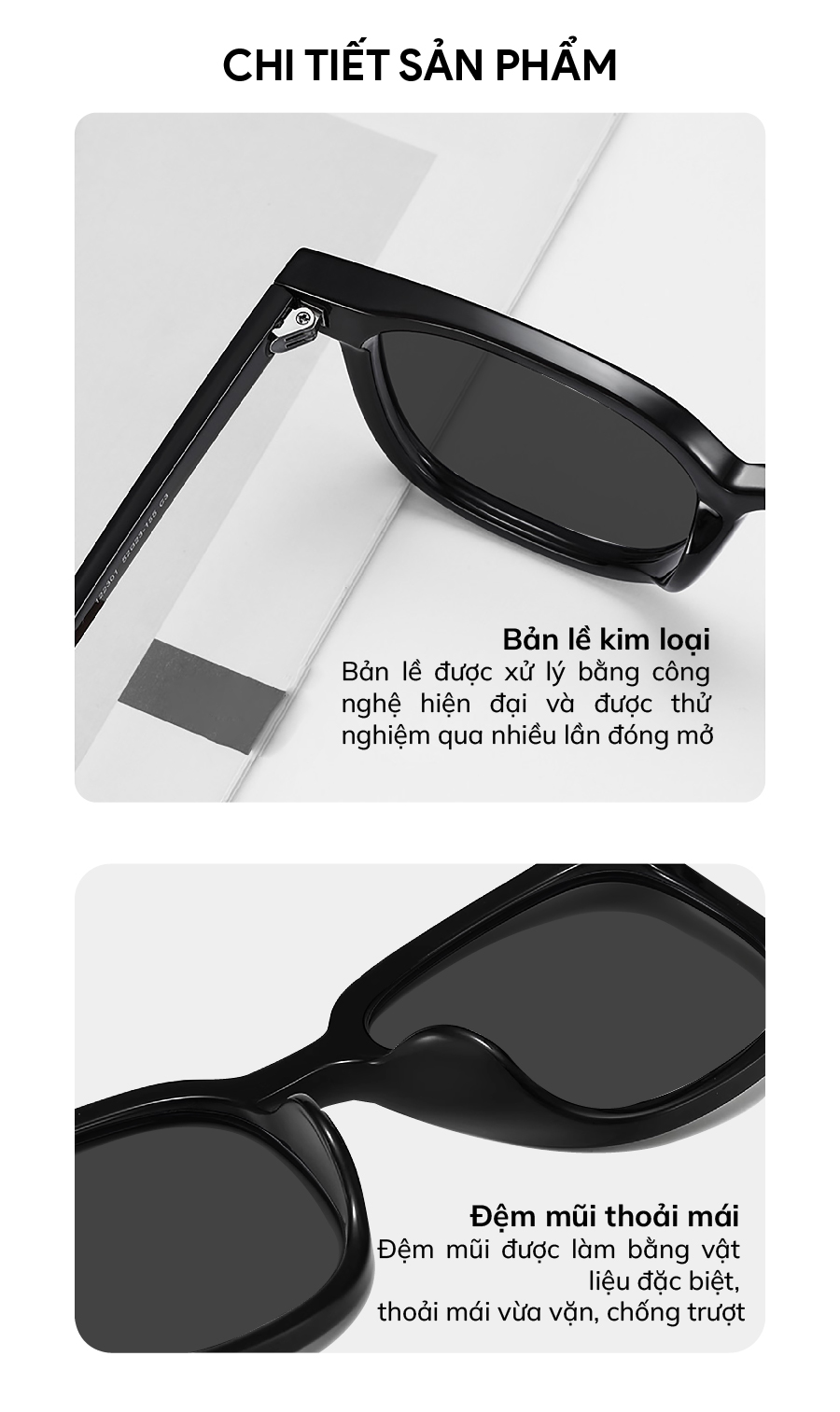 Kính râm thời trang nam nữ ELASHION, kính mát được thiết kế hai chấm ...