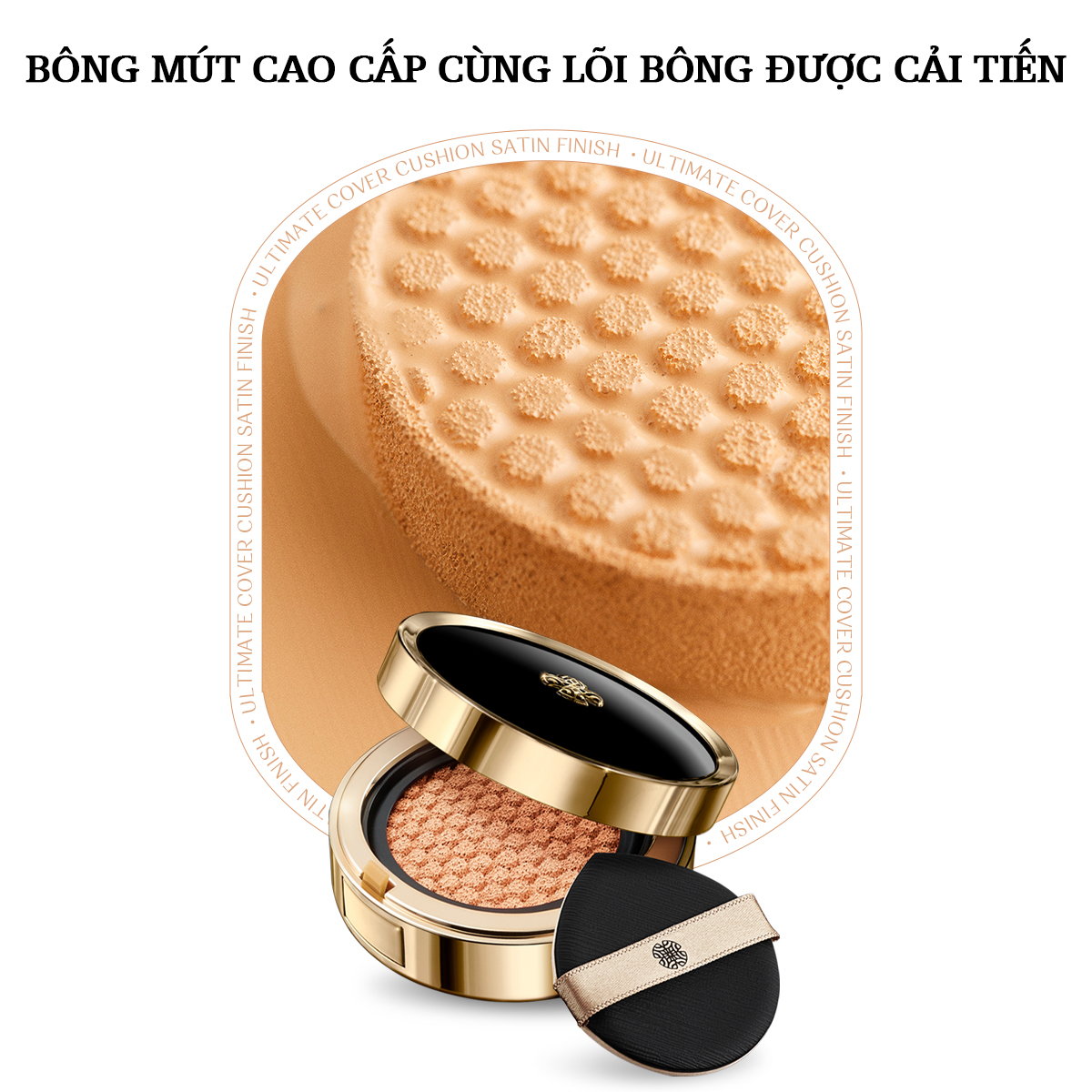 Mô tả Phấn nước che khuyến điểm & êm ráo làn da ẩm mịn OHUI Ultimate Cover Cushion Satin Finish SPF50+ PA+++ - 7