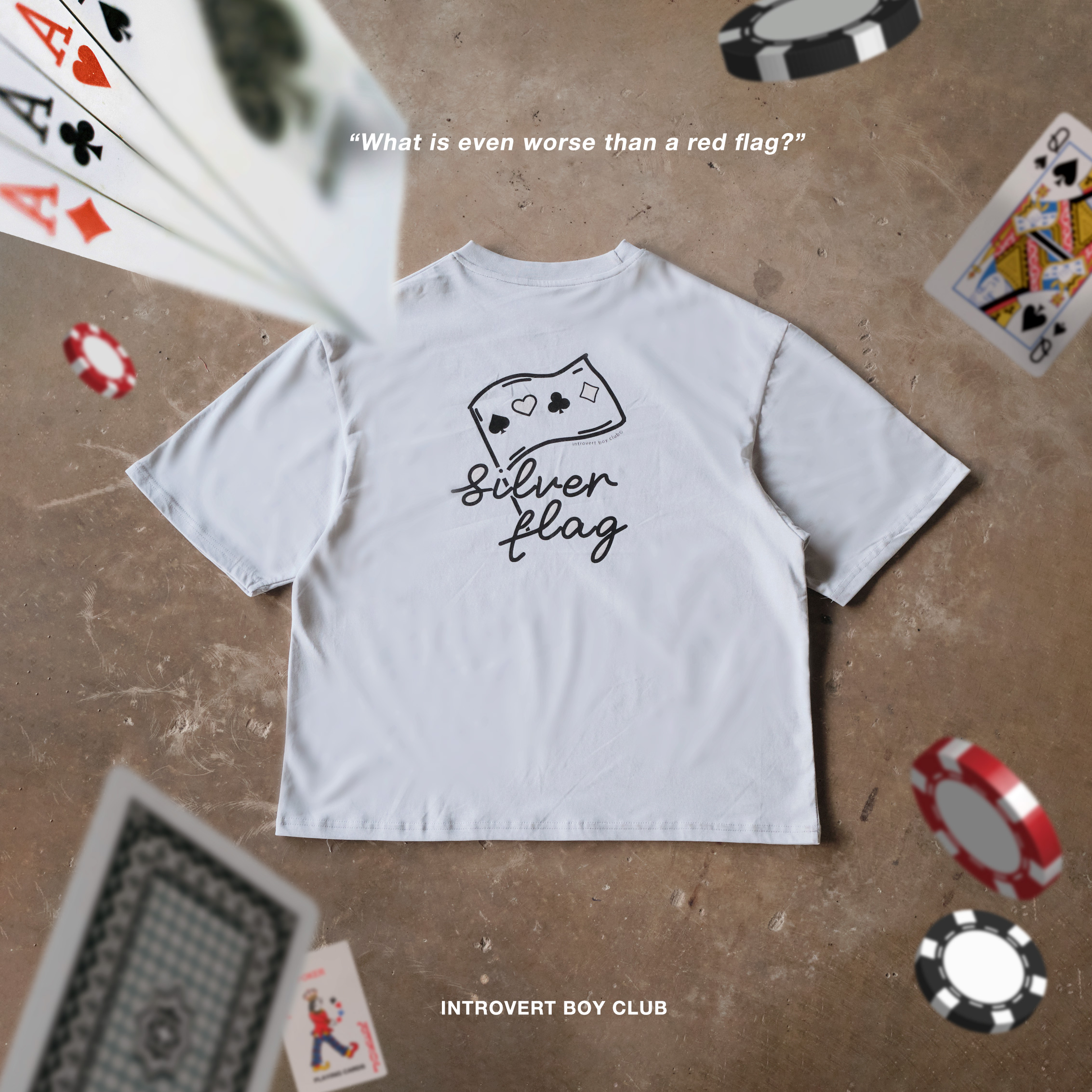 Áo thun Silver Flag - Introvert Boy Club - Boxy fit | Shopee Việt Nam