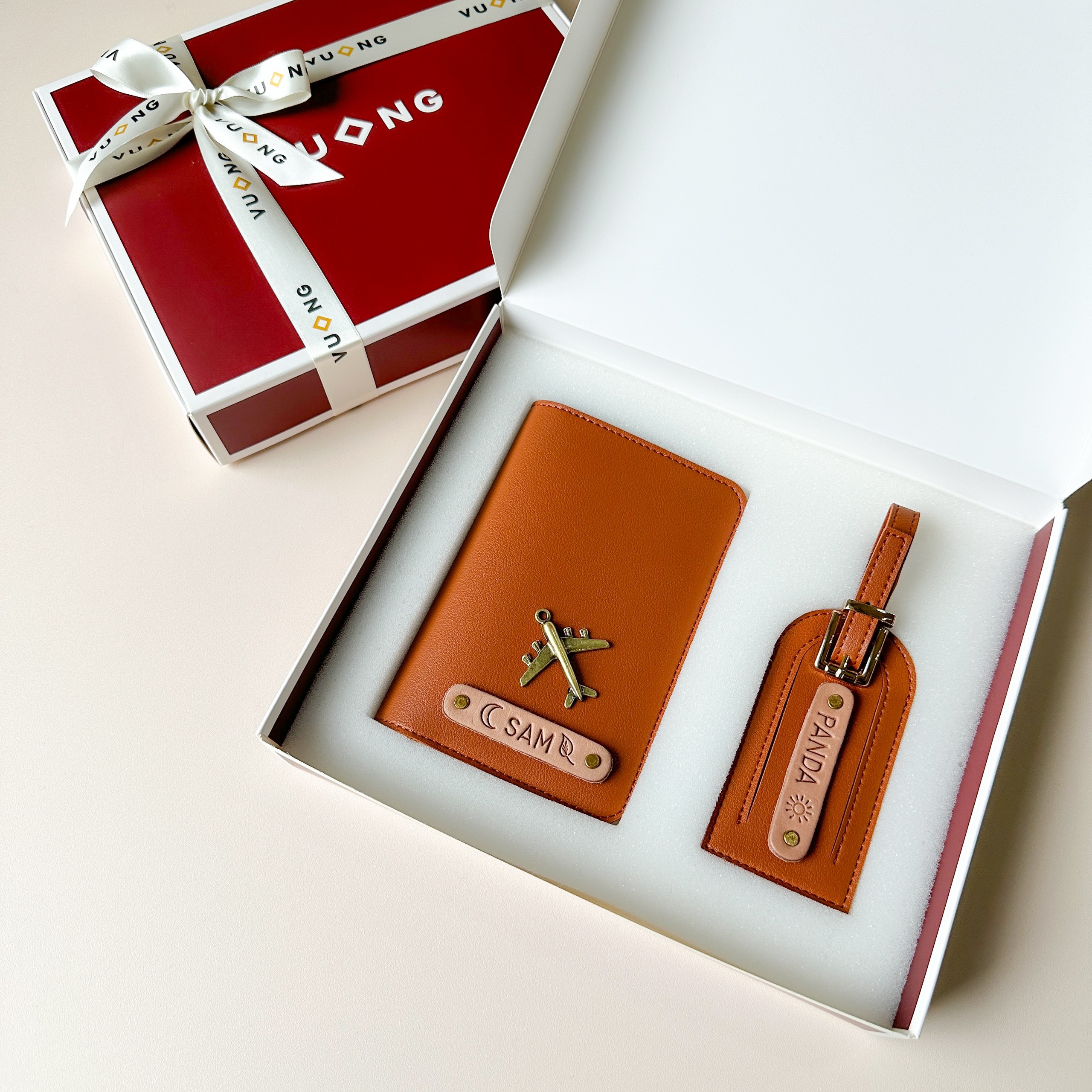 Mô tả Passport cover Vuông Shop®️ da p.u 2 lớp kèm tag hành lý - 9