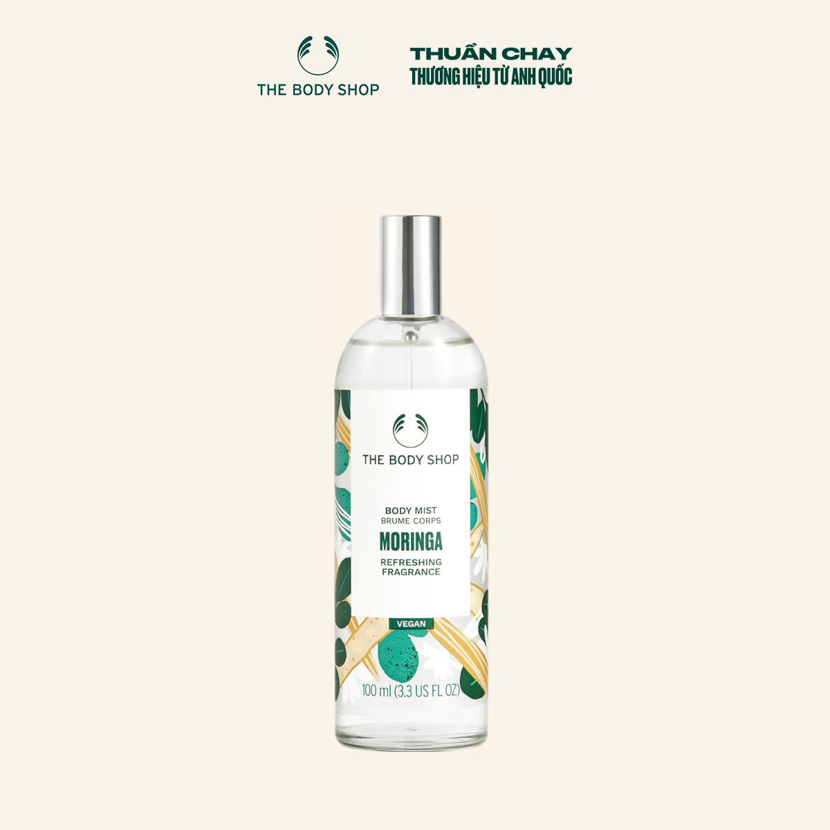 Mô tả Xịt Thơm Toàn Thân Hương Hoa Chùm Ngây Body Mist Moringa 100ML The Body Shop - 1