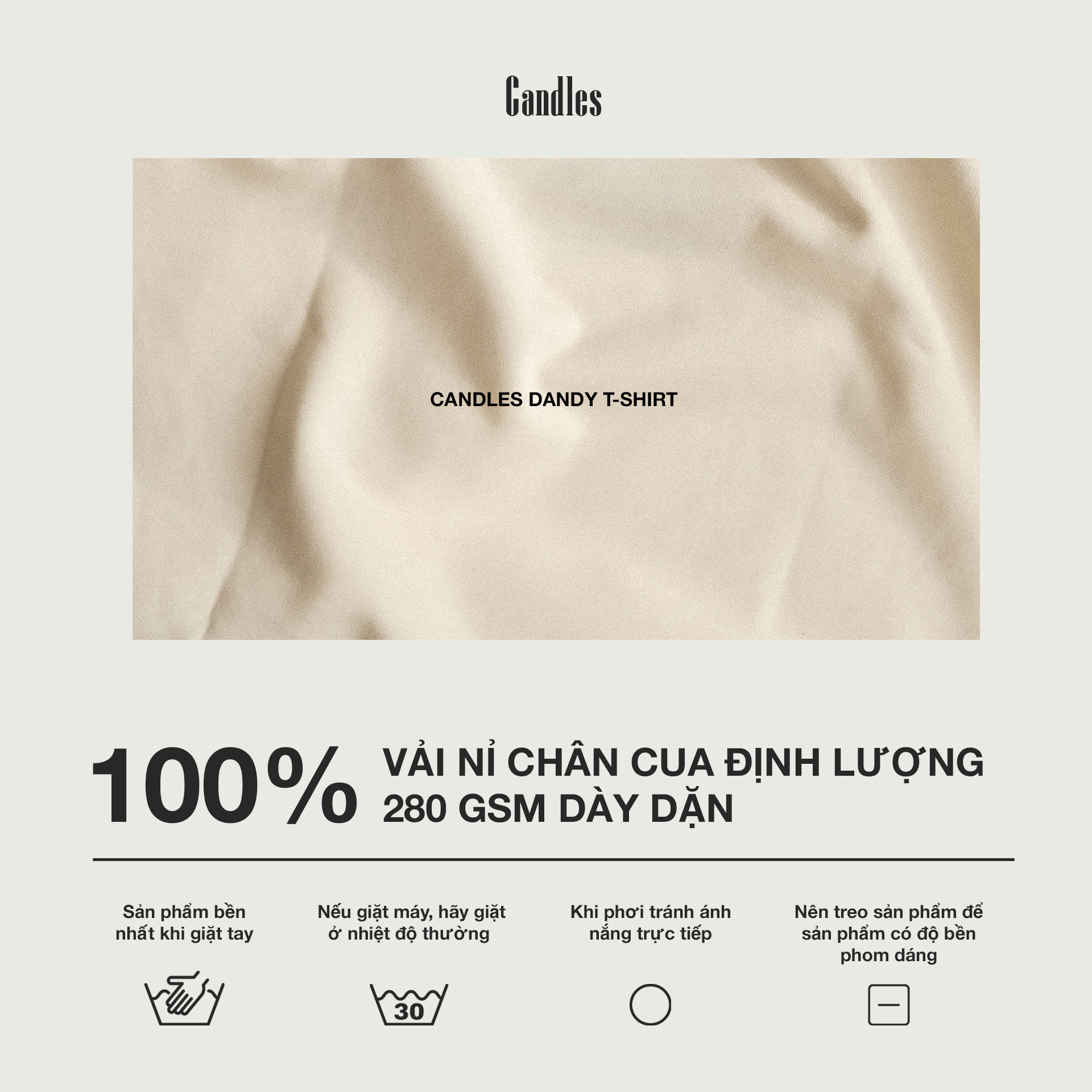 Mô tả Áo Thun Candles Dandy Oversize Tee Unisex - 2