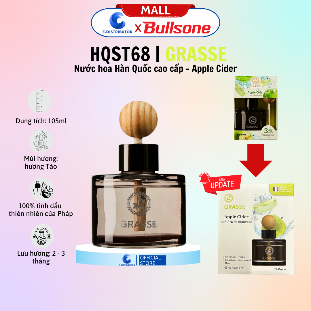 Mô tả Nước hoa ô tô Bullsone Grasse Diffuser Blackberry & Cherry - Dung tích 105ml - Hàng Chính Hãng - 5