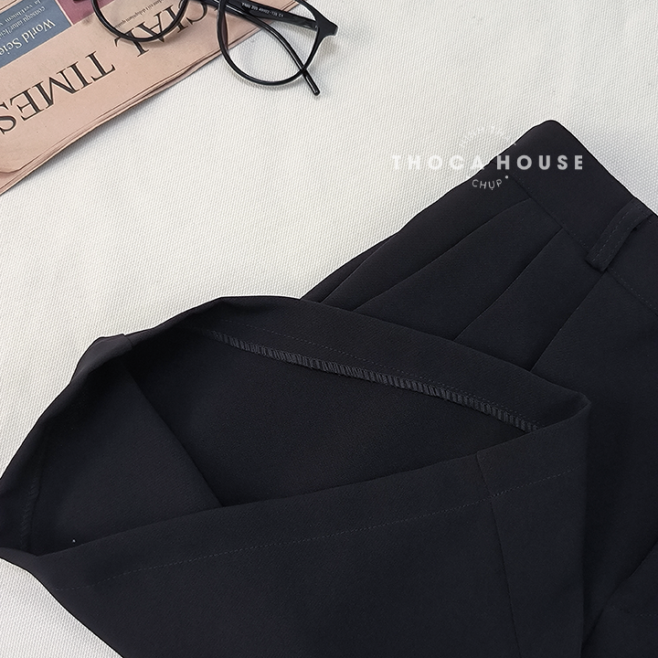 Mô tả Quần short lửng nữ ống rộng có lưng thun THOCA HOUSE quần tây freesize thoải mái - 3
