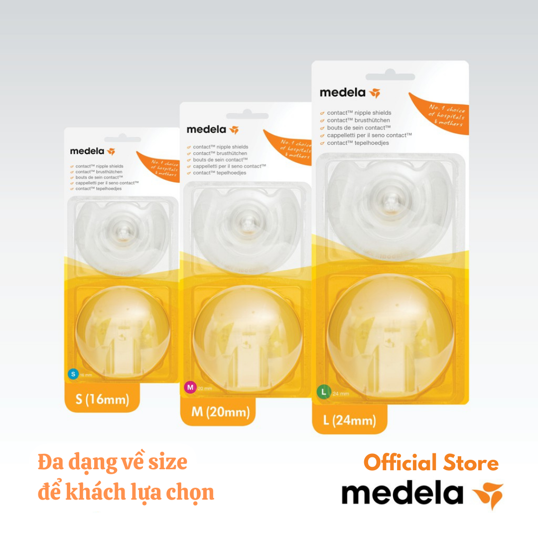 Mô tả Medela trợ ti - núm vú hỗ trợ cho trẻ bú ( Bộ 2 chiếc ) - 1