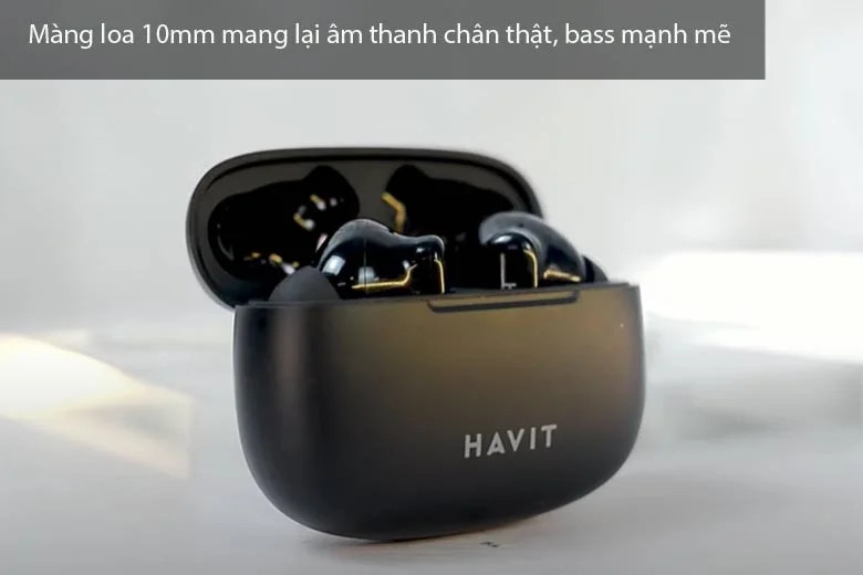 Mô tả Tai Nghe TWS Havit TW967 Pro | Thiết Kế Công Thái Học, Nghe Nhạc Đến 5H | Bảo hành 12 tháng - 5