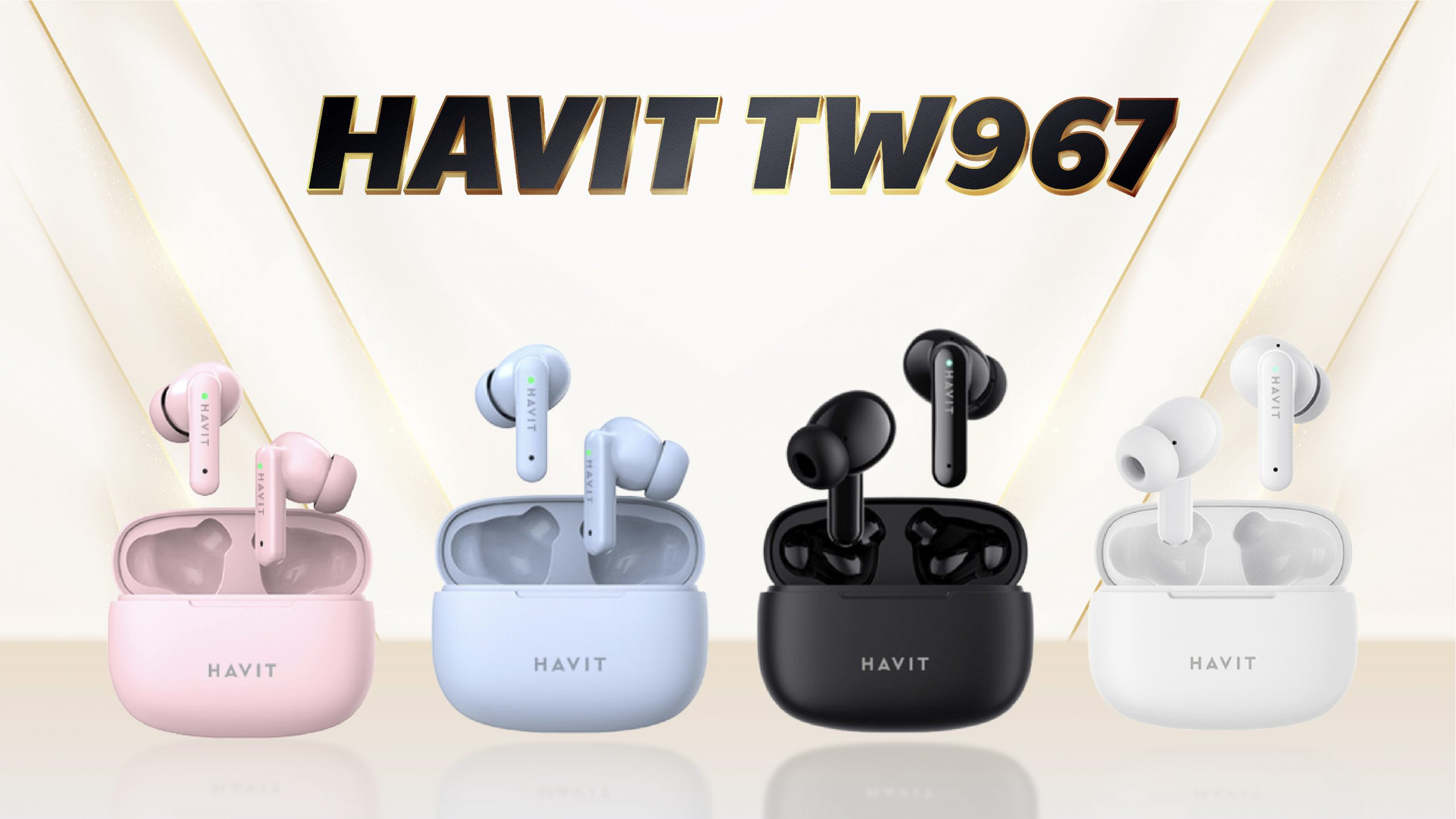 Mô tả Tai Nghe TWS Havit TW967 Pro | Thiết Kế Công Thái Học, Nghe Nhạc Đến 5H | Bảo hành 12 tháng - 1