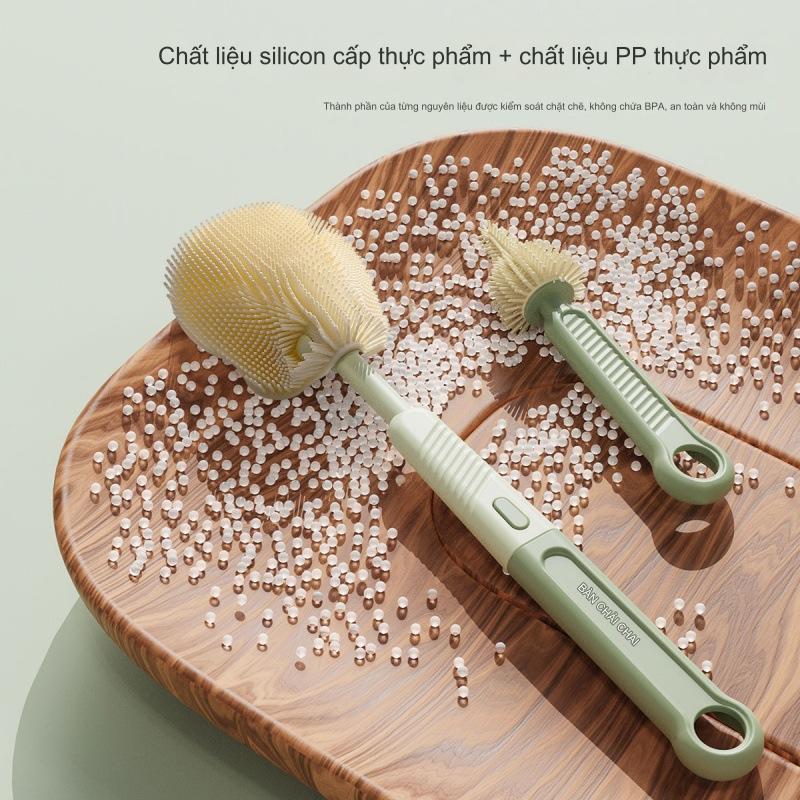 Mô tả Hộp cọ rửa bình sữa KidAndMom bằng silicon gấp gọn tiện lợi khi mang theo 1 hộp với 6 chức năng dùng cho mọi loại bình - 6