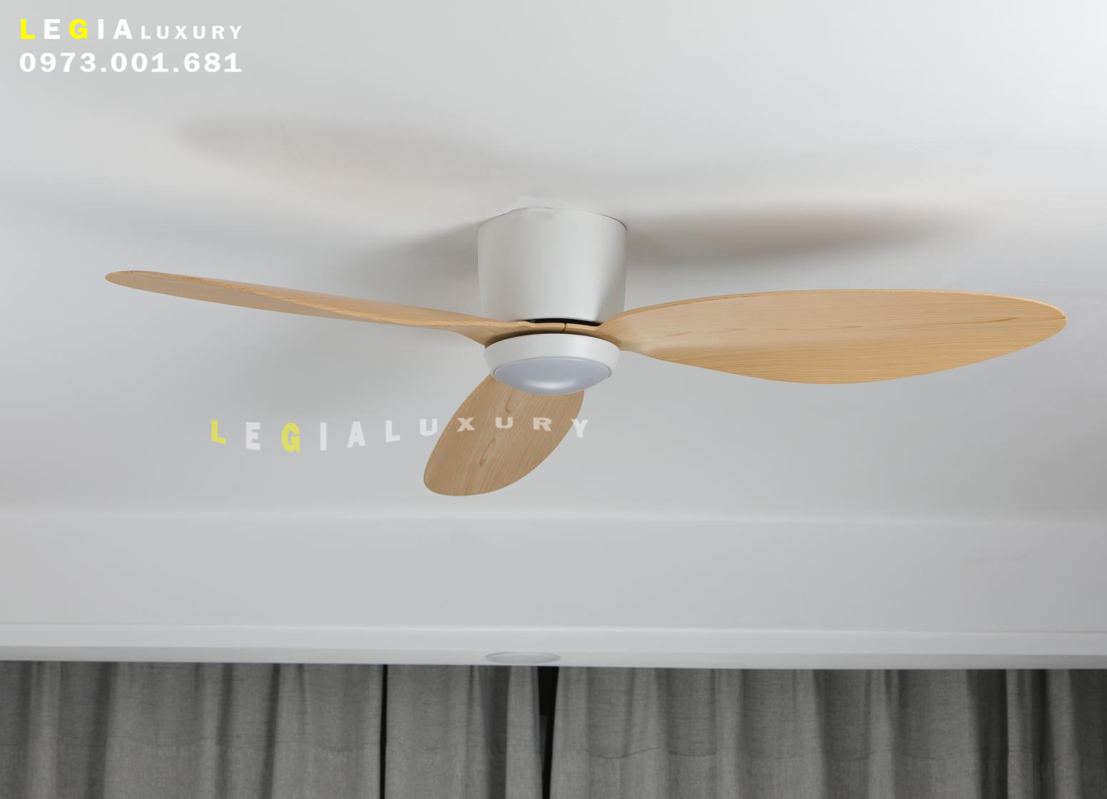 Mô tả Quạt Trần Cổ Ngắn 18cm LGFAN728 | Quạt trần ốp sát trần | Quạt trần cho chung cư trần thấp 2025 - 11