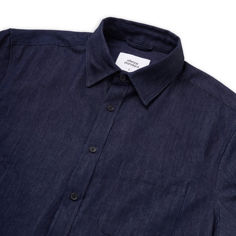 Mô tả Áo sơ mi ngắn tay SilenceStandard Eco Denim Blank [SB05] - 1