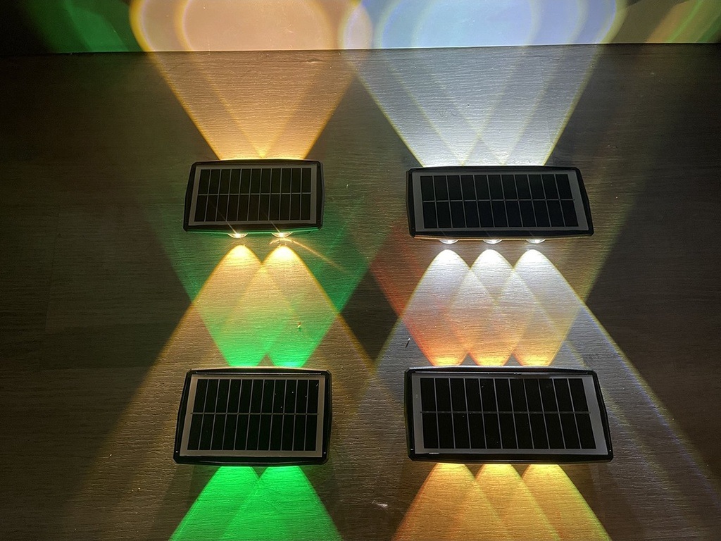 Mô tả Đèn Tường Energy Green Lighting 2 Đầu Chiếu Sáng - MT-121 - Sử Dụng Năng Lượng Mặt  Trời - BH 1 Năm - 3