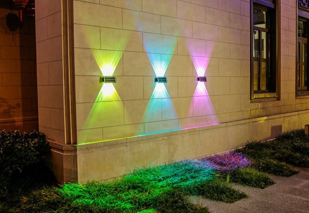 Mô tả Đèn Tường Energy Green Lighting 2 Đầu Chiếu Sáng - MT-121 - Sử Dụng Năng Lượng Mặt  Trời - BH 1 Năm - 6