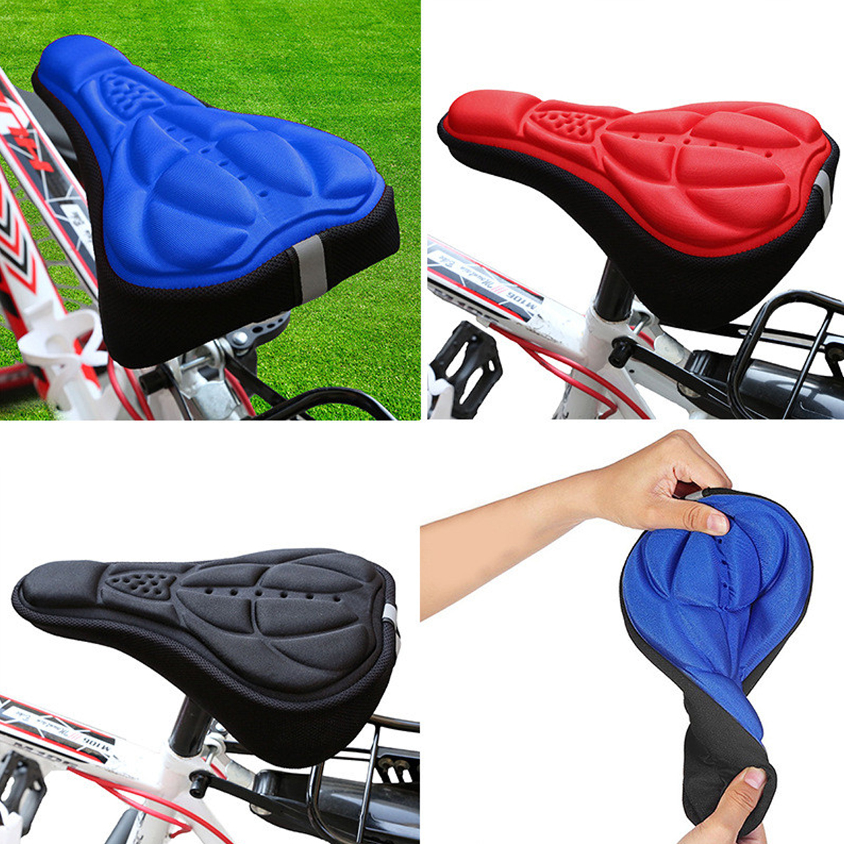 Mô tả Đệm Xốp 3D Mềm Mại Thoải Mái Bọc Yên Xe Đạp Leo Núi Chính Hãng Amalife - 6