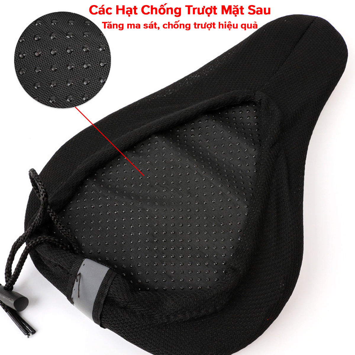 Mô tả Đệm Xốp 3D Mềm Mại Thoải Mái Bọc Yên Xe Đạp Leo Núi Chính Hãng Amalife - 4