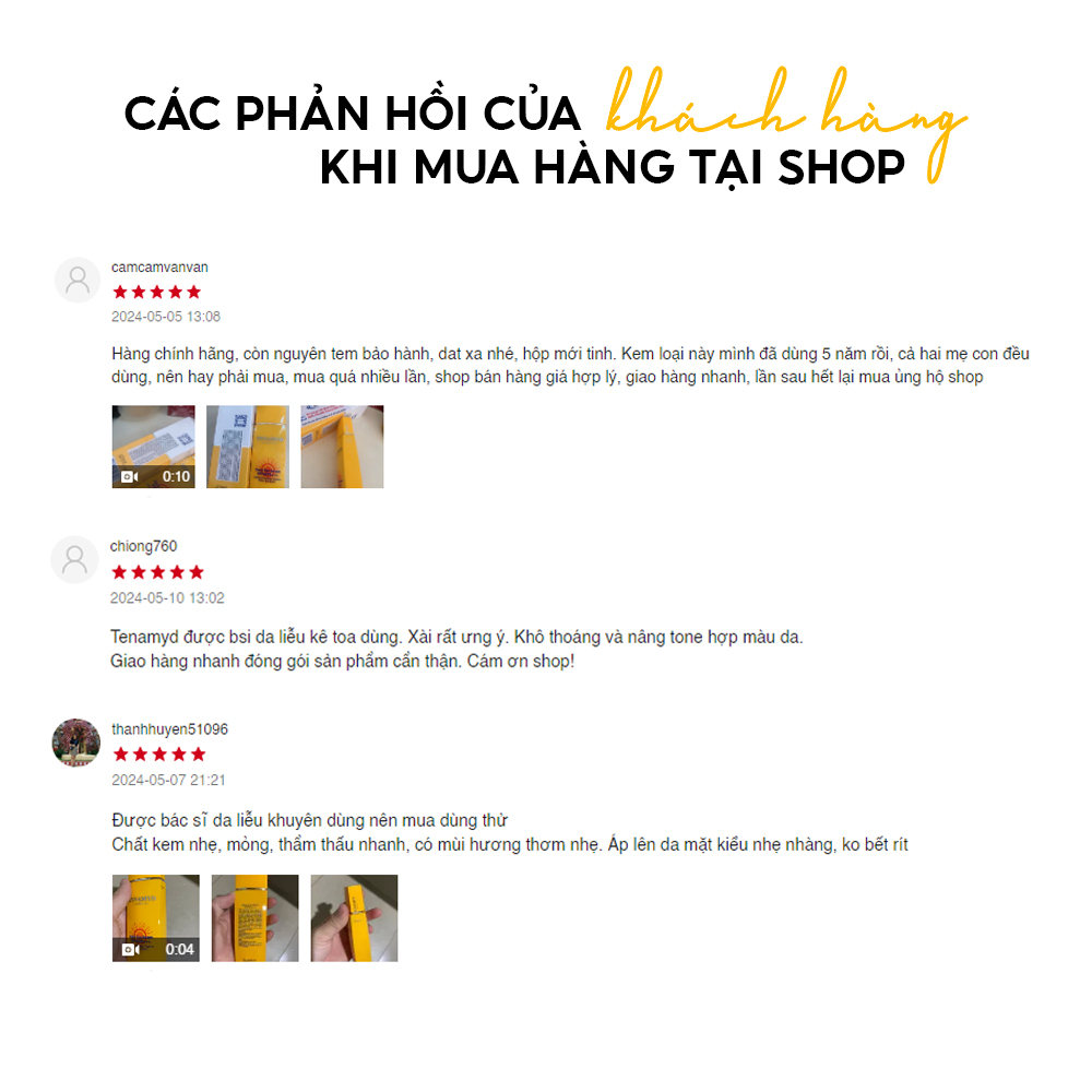 Mua kem chống nắng Tenamyd