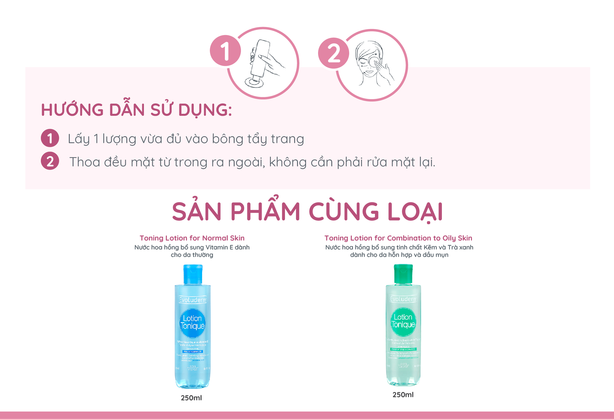 Mô tả Nước hoa hồng Evoluderm dưỡng ẩm cân bằng da dành cho da khô và nhạy cảm 250ml - 4