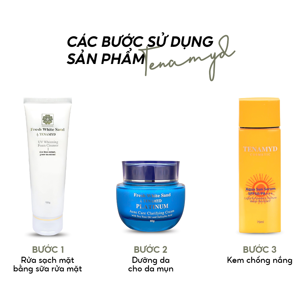 Mô tả Sữa rửa mặt dành cho da dầu và da hỗn hợp, da khô và da nhạy cảm Tenamyd Cosmetic120gr - 1