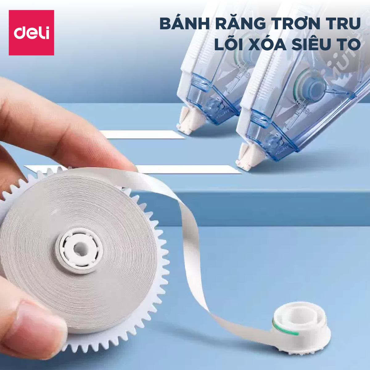 Mô tả Bút Xóa Băng Học Sinh 40M Xinh Xắn Deli - Xóa Sạch Bám Dính Tốt Khô Nhanh Viết Đè Lên Ngay Băng Kéo Văn Phòng Nhiều Màu - 3