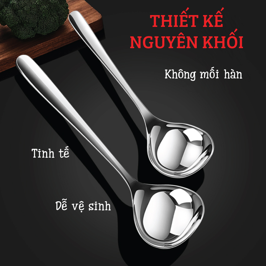 Mô tả Muôi Canh Inox 304 Nhỏ Nguyên Khối Kalpen - 6