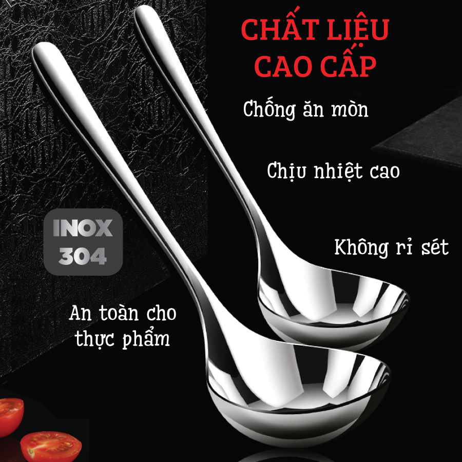 Mô tả Muôi Canh Inox 304 Nhỏ Nguyên Khối Kalpen - 7