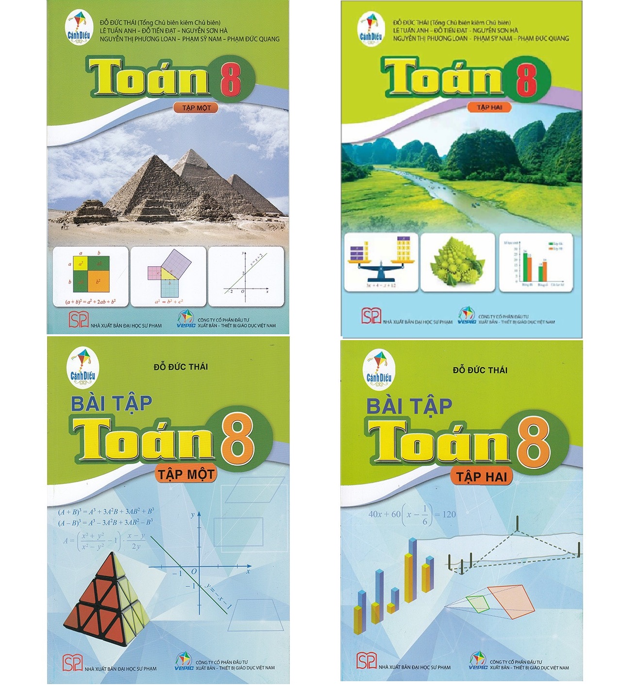 Mô tả Sách - Toán và bài tập toán lớp 8 /1+2 - Cánh diều + bán kèm 1 quyển vở - 1