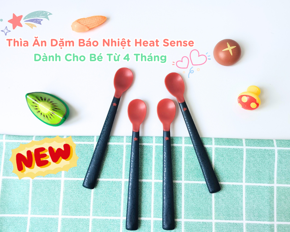 Mô tả Thìa Ăn Dặm Có Báo Nhiệt Tommee Tippee Heat Sense, Cho Bé Từ 4 Tháng (Set 4 Thìa, Tách Lẻ) - 1