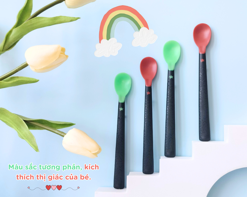 Mô tả Thìa Ăn Dặm Có Báo Nhiệt Tommee Tippee Heat Sense, Cho Bé Từ 4 Tháng (Set 4 Thìa, Tách Lẻ) - 3