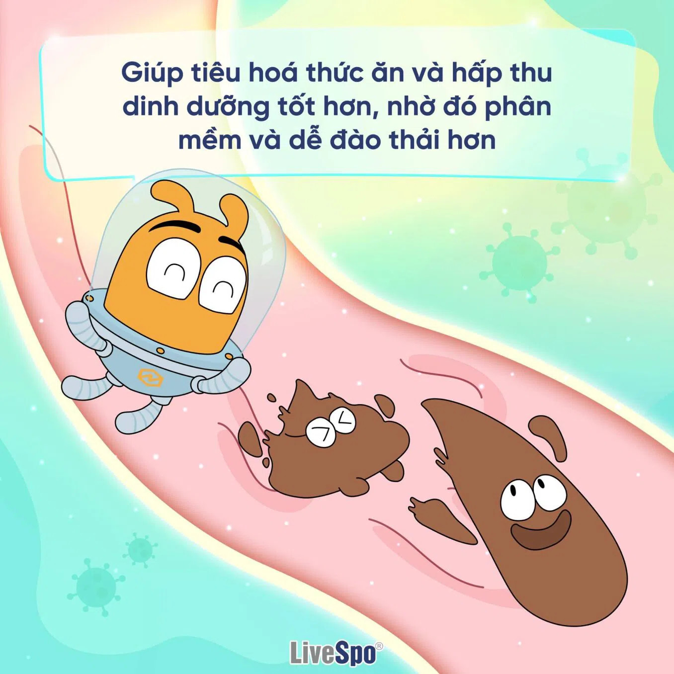 Mô tả Combo 6 hộp Men vi sinh chứa Bào tử lợi khuẩn LiveSpo Pregmom cho bé Táo bón, Biếng ăn (20 ống) - 4