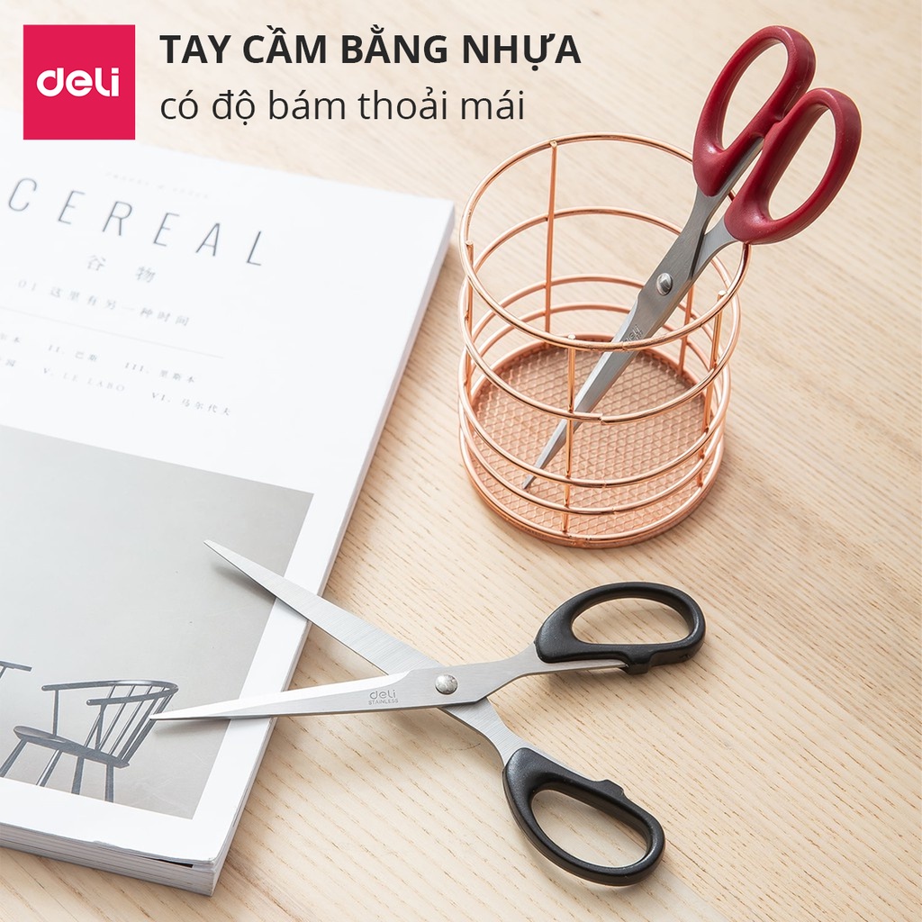 Mô tả Kéo Thủ Công Văn Phòng 175mm DELI Tiện Lợi Đa Năng Dễ Dàng Sử Dụng, Chất Liệu Cao Cấp Không Gỉ - 1