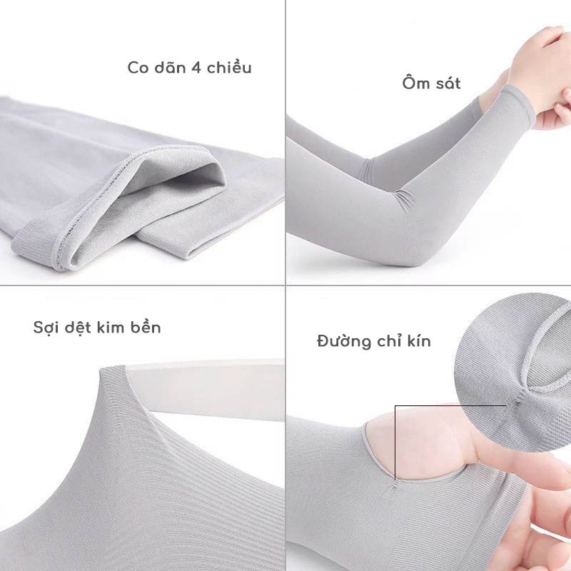 Mô tả Găng tay chống nắng nam nữ Choobe bao tay đi phượt xỏ ngón vải co giãn tốt mát mẻ GT01 - 2