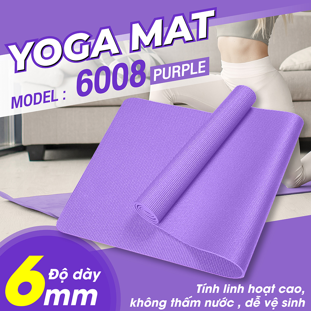 Mô tả {3 size}BG-Thảm tập YOGA GYM  Bám Sàn Chống Trượt Dễ Vệ Sinh,Chất Liệu Thảm Tập Yoga TPE,dễ gấp gọn - 8