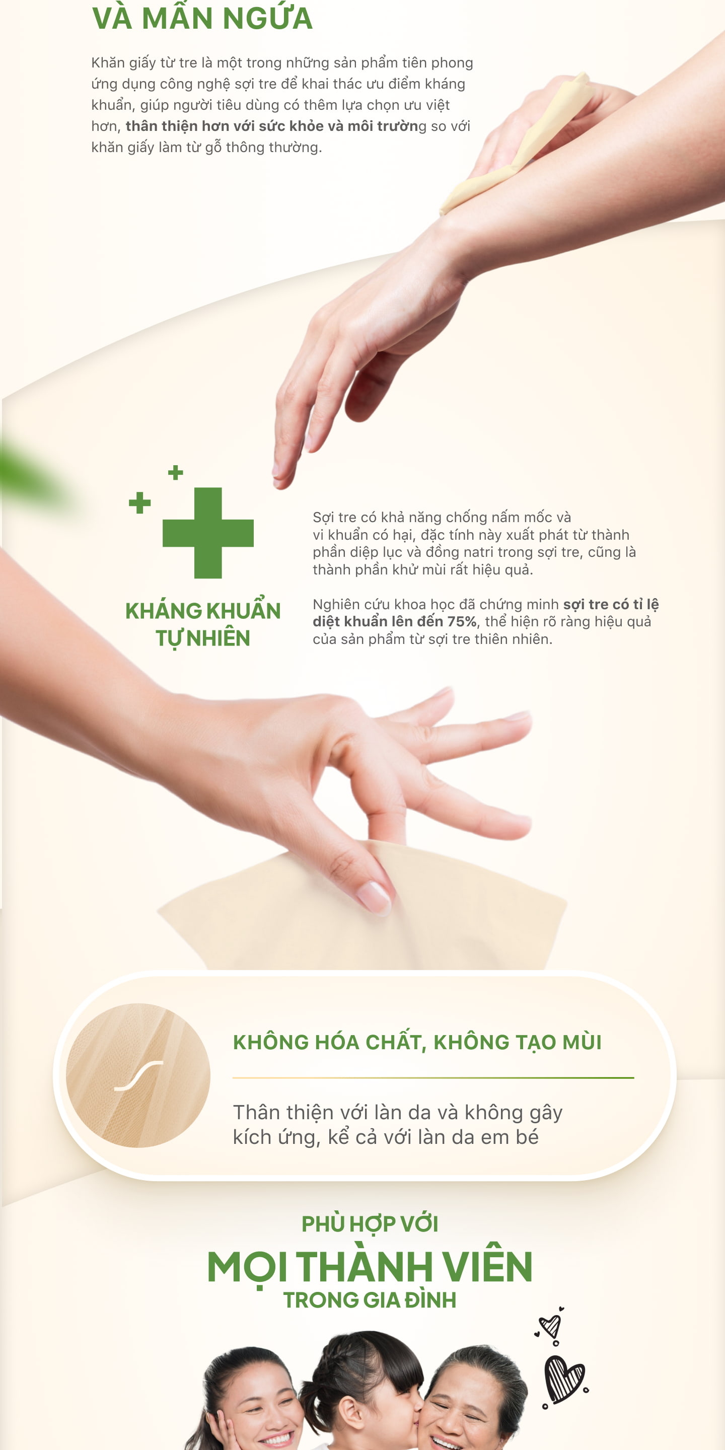 Khăn giấy bỏ túi Fudo Bamboo thân thiện môi trường