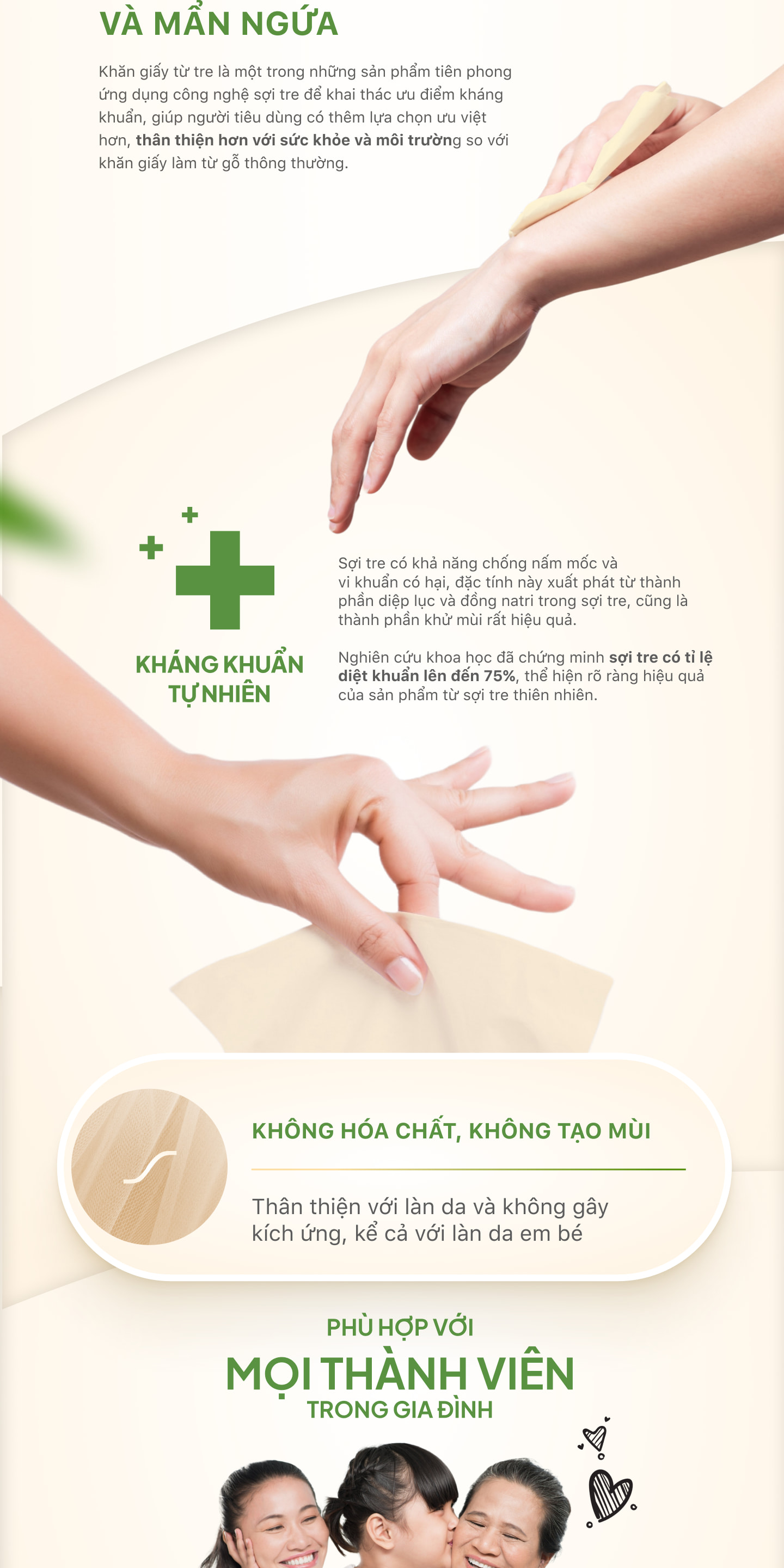 Khăn giấy Fudo Bamboo an toàn